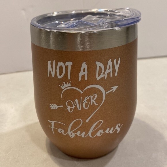 Not a Day Over Fabulous! 4 Pcs Insulated Stainless Steel Tumbler Lid Straw Brush - Picture 2 of 10